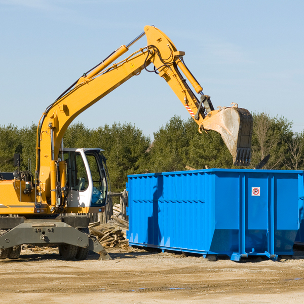 can i choose the location where the residential dumpster will be placed in Research Triangle Park